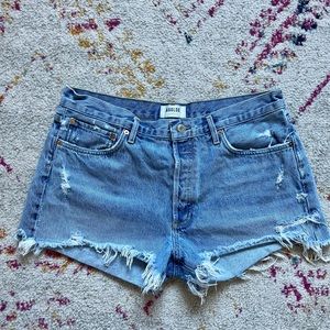 Agolde Parker denim shorts